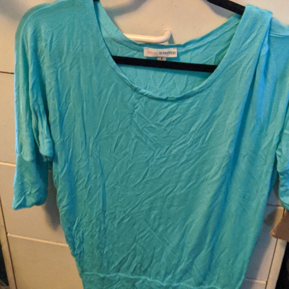 Teal shirt